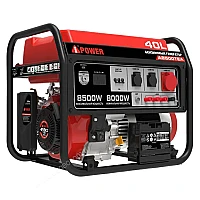 Бензиновый генератор A-iPower A8500TEA в супертихом зимнем кожухе 1400SS RAL 8019 + блок автозапуска A-iPower 230В/400В 100А 8 ПИН